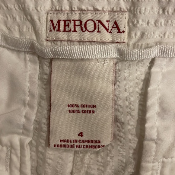 Pair of White Merona Shorts - Picture 7 of 8